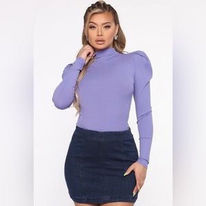 Yes Indeed Puff Sleeve Top (Fashion Nova)